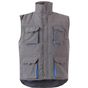 Velilla Gilet matelassé bicolore multipoches grey/sky_blue