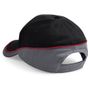 Beechfield Casquette de compétition Teamwear black/graphite_grey/classic_red