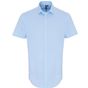Premier Chemise en popeline stretch à manches courtes pour homme pale_blue