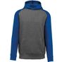 ProAct Sweat-shirt capuche bicolore enfant grey_heather/sporty_royal_blue