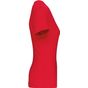 Kariban T-shirt BIO150IC col V femme red
