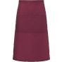 karlowsky XXL Oversized Bistro Apron Basic with Pocket Bordeaux