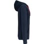 Kariban sweat-shirt zippé capuche contrastée navy/red