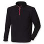 finden-&-hales ¼ zip long sleeve fleece piped black/red/white
