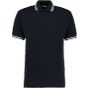 Kustom Kit Tipped Collar Polo Navy / White