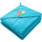 A&R Serviette à capuche pour tout-petits PRINT-Me® Aqua blue