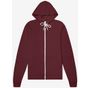 Bella Unisex sponge fleece full-zip hoodie maroon