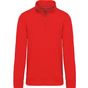 Kariban Sweat-shirt col zippé red