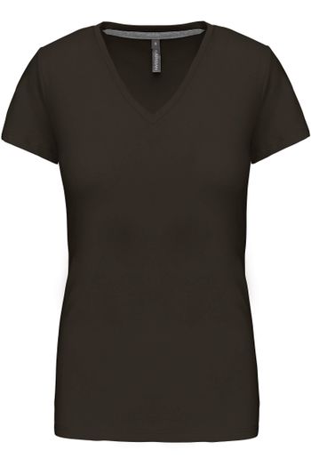 Image produit T-shirt col V manches courtes femme