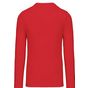 kariban T-shirt col V manches longues red