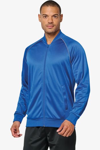 Image produit Veste de survêtement zippée avec liseré unisexe
