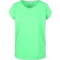 Build Your Brand Ladies Extended Shoulder Tee - neo_mint - S