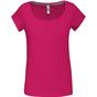 Kariban t-shirt col bateau manches courtes femme fuchsia