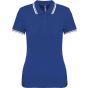Kariban Polo femme manches courtes à liserés contrastés royal_blue/white