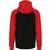 AWDis Just Hoods Baseball Zoodie jet_black/fire_red