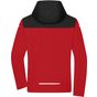 James&Nicholson Men´s Allweather Jacket light_red/black/light_red