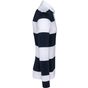 Kariban Polo rayé manches longues unisexe navy/white_stripes