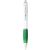 Bullet Stylo bille avec corps blanc et grip coloré Nash blanc/vert