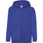 fruit of the loom Kids Classic Hooded Sweat Jacket bleu_royal