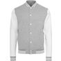 Build Your Brand Sweat College Jacket heather_grey/white