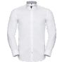 Russell Chemise contrastée à chevrons cintrée manches longues homme white/silver/convoy_grey