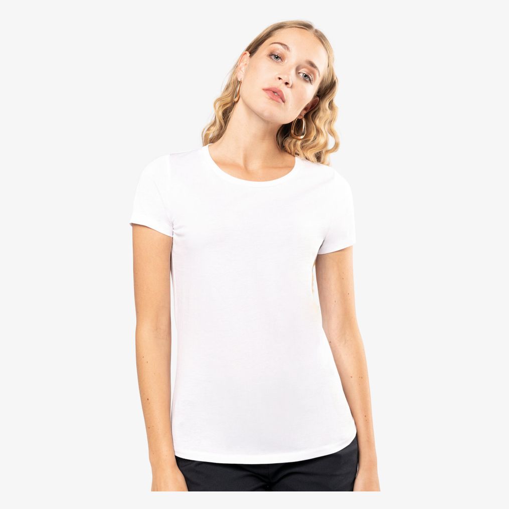 T-shirt Supima® col rond manches courtes femme kariban