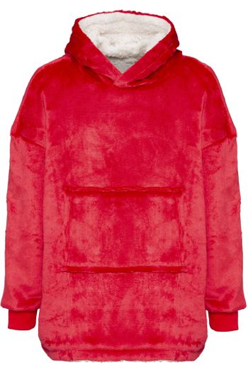 Image produit Le sweat à capuche Ribbon pour enfants de style sherpa, confortable, réversible et oversize
