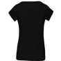 kariban t-shirt col bateau manches courtes femme black