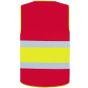 Korntex National safety vest Red / Yellow / Red