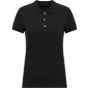 Kariban Polo piqué manches courtes femme black