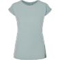 Build Your Brand Ladies Extended Shoulder Tee ocean_blue