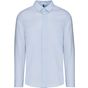 Kariban Chemise popeline manches longues homme  striped_pale_blue