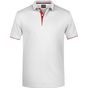 James&Nicholson Men´s Polo Stripe white/red