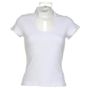 kustom kit Corporate Top Keyhole Neck white