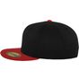 flexfit Premium 210 Fitted 2-Tone black/red