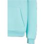 Build Your Brand Fluffy Hoody Beryl blue