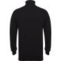 Henbury Men's roll neck jumper black