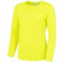 AWDis Just Cool Girlie long sleeve cool T electric_yellow