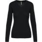 Kariban Pull col V femme - black - L