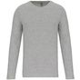 Kariban T-shirt col rond manches longues homme light_grey_heather