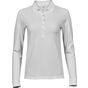 Tee Jays Ladies Luxury LS Stretch Polo - white - M