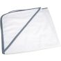 A&R Serviette à capuche Babiezz® Subli-Me White / Anthracite grey