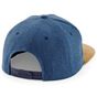 Beechfield Snapback à visière en daim denim_blue