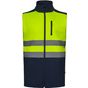 Velilla Gilet softshell bicolore navy/fluo_yellow