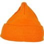 Build Your Brand Heavy Knit Beanie orange