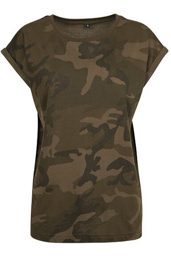 Image produit Ladies Camo Extended Shoulder Camo Tee