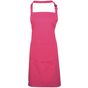 Premier Tablier bavette avec poche Colours Collection hot_pink
