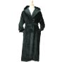 A&R Peignoir en velours avec capuche Robezz® Very black