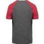 ProAct T-shirt Triblend bicolore sport manches courtes adulte grey_heather/sporty_red_heather