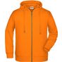 James&Nicholson Men´s Zip-Hoody orange